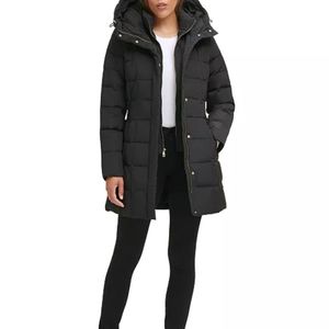 Cole Haan Hooded Down Puffer Coat